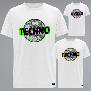 kikkbeatz-Herren-T-Shirt-Techno-Discokugel